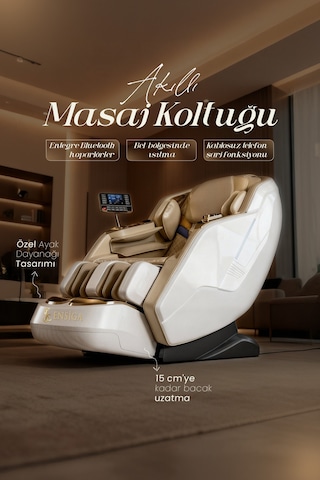 3d Masaj Koltuğu Yapay Zeka Kablosuz Telefon Şarjı Isıtmalı Sıfır Yerçekimi Bluetooth Hoparlör Beyaz