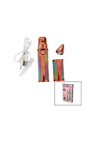 2ın1 Başlı - Simli - Ruj Model - Usb Şarjlı Yanak - Burun Tüy Alma Makinesi Timya/go1395 198004
