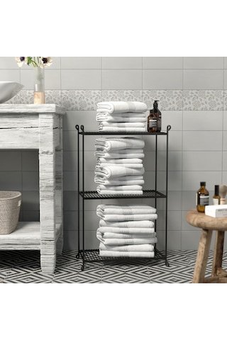 Teknotel Üç Katlı Metal Düzenleyici Ayakkabılık Havluluk Saksılık