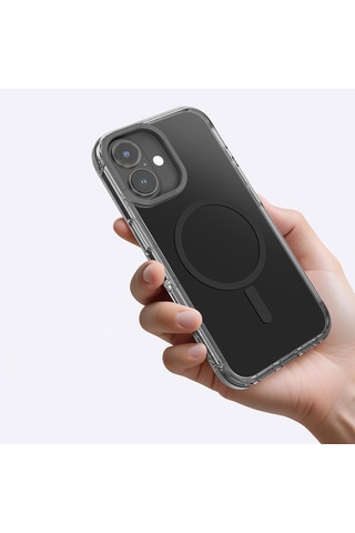 İphone 16 Plus Uyumlu Kılıf Magsafe Şarj Özellikli Amazingthing Omni Serisi Kapak Siyah