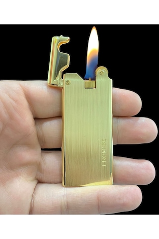 Lotus Slim Gazlı Metal Çakmak Altın Sarısı 409212