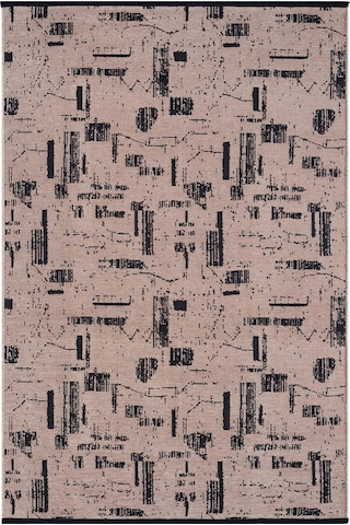 Çam Halı Bodrum Bdr 114 Bej Özel Latex Kaymaz Tabanlı Kilim