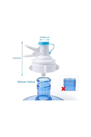 Dancemonkey Cbtx Toz Geçirmez Kapaklı 55mm Taç Üst Pp Su Şişesi Musluk Dağıtıcı Vanası Çok Renkli