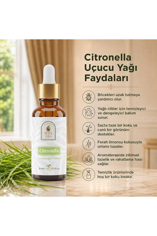 Citronella Uçucu Yağı 10 Ml. %100 Saf