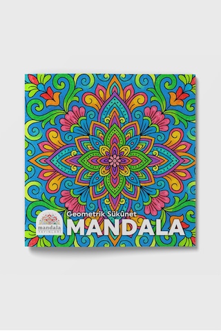Mandala Büyükler İçin Boyama Kitabı Geometrik Sükûnet