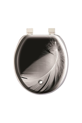 Softy Classic Desenli Yumuşak Klozet Kapağı Beyaz 8691580105135