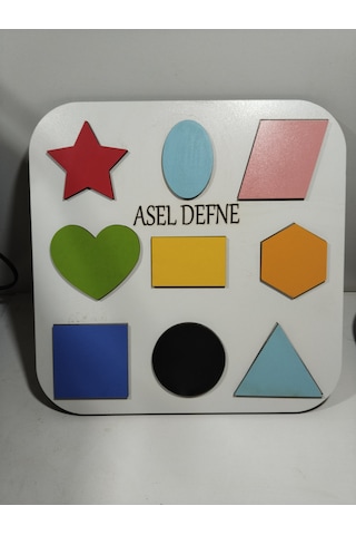 Çocuk Gelişimi Şekiller Yap-boz Puzzle Oyun Kaliteli