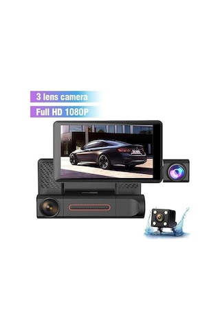Navigold Ds-413 Full Hd 1080p Araç Içi Dvr Kamera 3 Kameralı