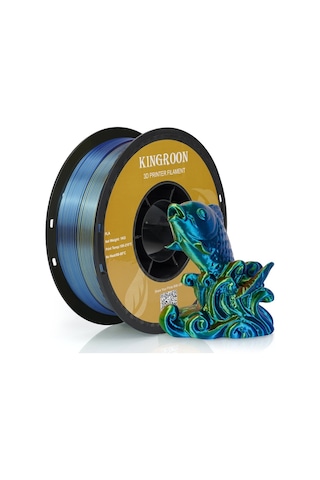 Kingroon Tripple Color Filament - Üç Renk Kırmızı Mavi Sarı - 1.75 - 1 KG