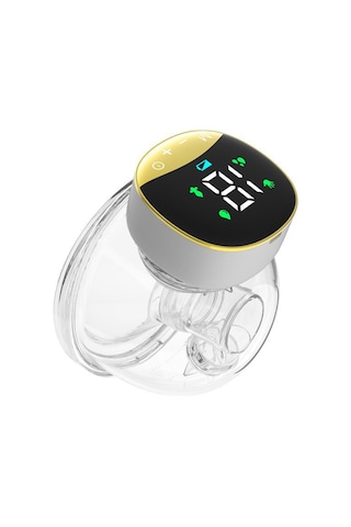 Moveevo Giyilebilir Göğüs Pompası Taşınabilir Eller Serbest Elektrikli Göğüs Pompası Emzirme İçin Led Ekran 4 Mod 12 Emiş