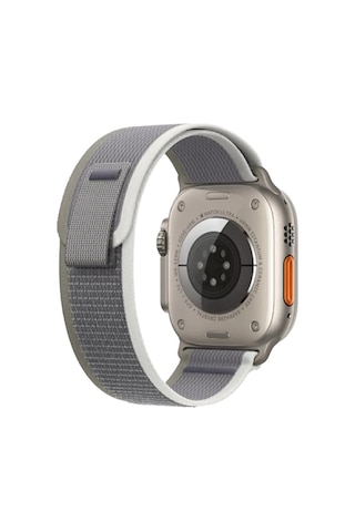 Piili Apple Watch Uyumlu 42 - 44 - 45 - 46 - 49 Mm Urban Active Kayış Gri - Yeşil Apple Watch Uyumlu Kayışı Yeşi