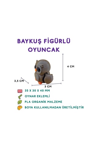 7'li Set Penguen Esek Tavuk Baykuş Örümcek Fok Gergedan