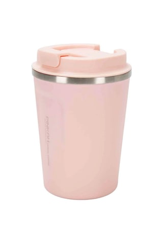 Paslanmaz Çelik Kahve Termos Bardağı 380 Ml Pembe