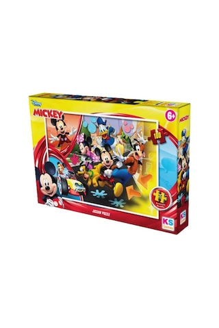 +6 Yaş Mickey Mouse 100 Parça Puzzle (ks Games)