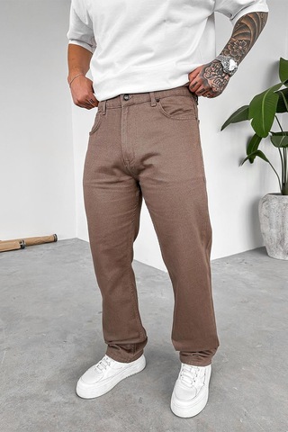 Mocha Basic Premium Baggy Pantolon Mocha