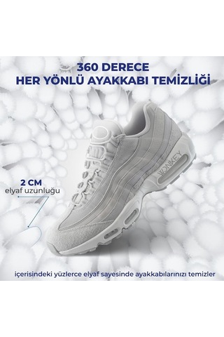 Didadodo Ayakkabı Yıkama Çantası, Yeniden Kullanılabilir Leke Temizleme Beyaz Beyaz