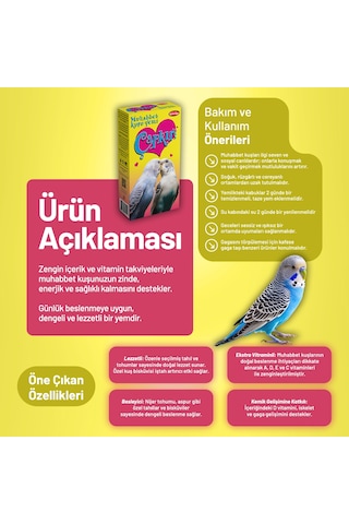 Çapkın Muhabbet Kuşu Yemi - 6 Adet 300 G