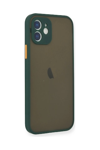 Cosmotex Newface Apple, Uyumlu iPhone 12 Mini Kılıf Montreal Silikon Kapak - Yeşil