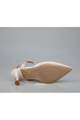 Feles 038-2506 Ten Rengi Kadın Topuklu Ayakkabı Ten Rengi