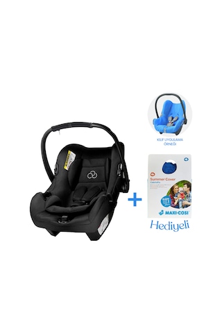 Connect Trn Bebek Oto Koltuğu Black Grup 0+ Maxi-cabriofix Yazlık Havlu Kılıf Hediye