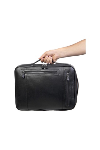 8003 Deri Çanta-118475 Siyah