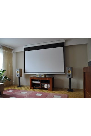 Sanper 180x180 Cm Motorlu Projeksiyon Perdesi