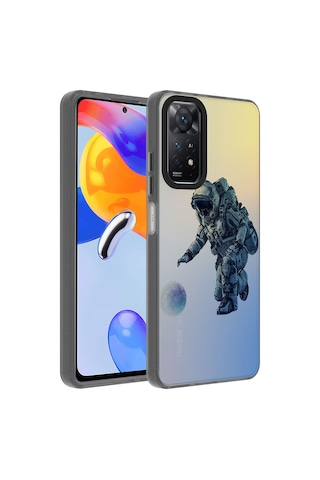 Xiaomi Redmi Note 12 Pro 4g Kılıf Vibe Desenli Kamera Yükseltili Mat Parmak İzi Tutmayan Silikon Techaks Astronot Xiaomi Redmi Note 12 Pro 4g Kılıf Vibe Desenli Kamera Yükseltili Mat Parmak İzi Tutmayan Silikon Techaks Astronot