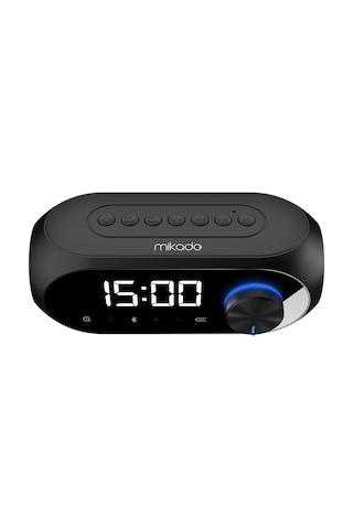 Mıkado Md-w7, Siyah, 5w, Fm Radyo, Usb, Aux, Bluetooth, Kablosuz, Taşınabilir, 1200mah Batarya, Alar