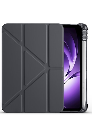 Redmi Pad K 8.8 İnç Uyumlu Kalem Bölmeli Uyku Modlu Katlanabilir Trifolding Tablet Kılıfı Kapaklı Kılıf