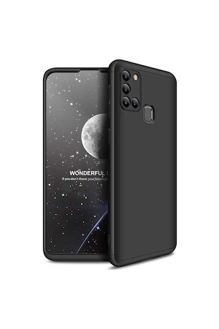 Galaxy A21s Kılıf Zore Ays Kapak Siyah