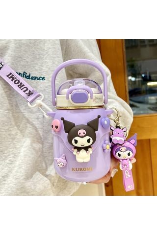 Jolıta Sanrio Kuromi 316 Yalıtımlı Öğrenci Su Şişesi 700 ML Mor
