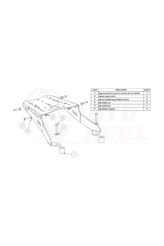 Jüpiter 125uyumlu Çanta Demiri