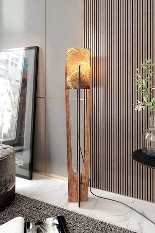 Ravilo Minimalist Ceviz Lambader Areka Çok Renkli