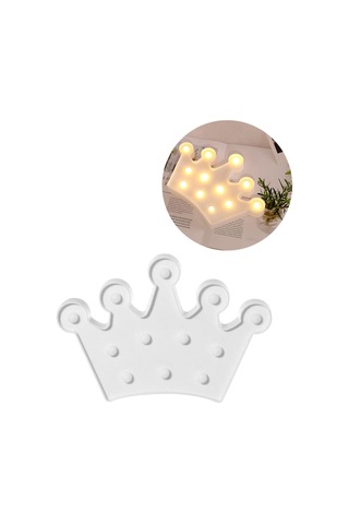 3d Dekoratif Pilli Kraliçe Tacı Model Led Masa Ve Gece   Lambası