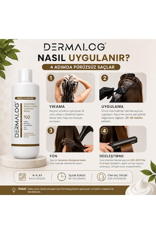 Dermalog Düzleştirici Brezilya Fönü Keratin Bakımı 500 ML