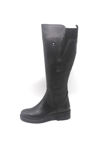 Burç 88047 Kadın Deri Çizme Siyah