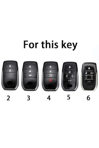 Toyota Corolla Şeffaf Füme Kumanda Kılıf