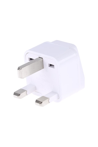 Taşınabilir Evrensel Soket - İngiltere Fiş Güç Adaptörü Seyahat Şarj Cihazı Beyaz