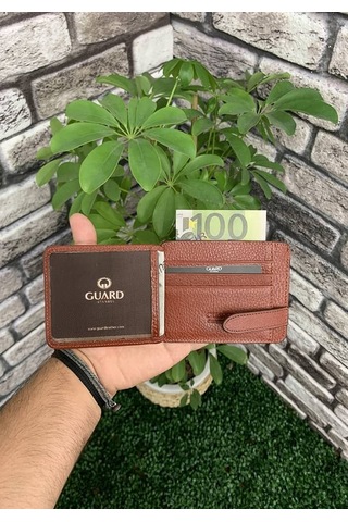 Guard Mat Taba Hakiki Deri Kartlık Erkek P5188 Taba