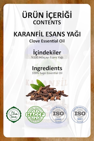 Karanfil Yağı Clove Essential Oil 20 Ml.