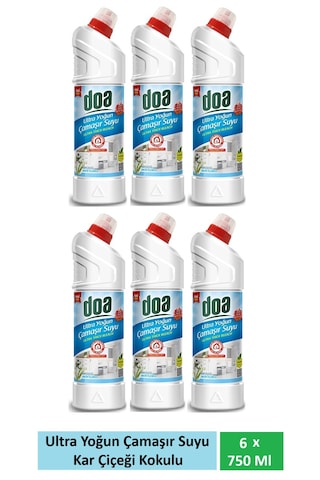 Doa Ultra Çamaşır Suyu Kar Beyazı 6 X 750 Ml 6'lı Set