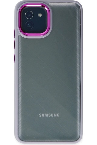 Gld-spt- Newface Samsung Uyumlu Galaxy A03 Kılıf Dora Kapak - Lila