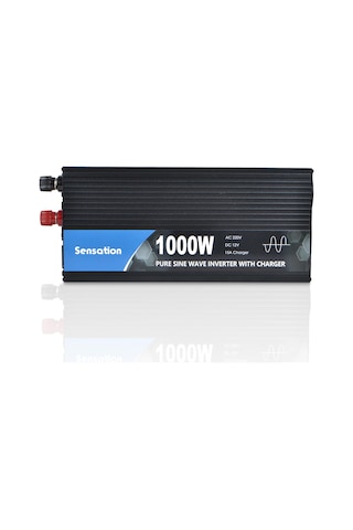 Sensation 1000w Watt 1 Kw Tam Sinüs Şarjlı 15a Ekranlı İnverter 12/220v Çevirici İnverter Dw Serisi