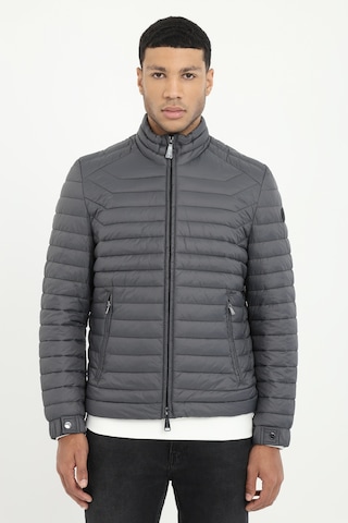 Dufy Erkek Slim Fit Kapüşonlu Antrasit Mont-25388
