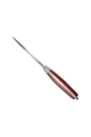 Cudeman 120-k Mt-5 Cocobolo Ağacı Saplı Deri Kılıflı Kamp Bıçak Kahverengi