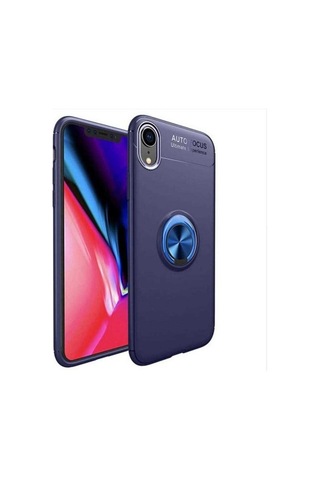 Apple Uyumlu iPhone Xr 6.1 Kılıf Zore Ravel Silikon Kapak Mavi