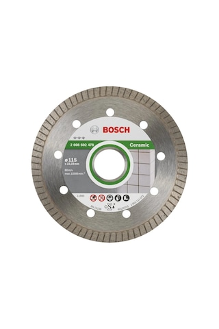 Bosch Best Serisi Seramik İçin Extra Temiz Kesim Turbo Segman Elmas Kesme Diski 115 Mm