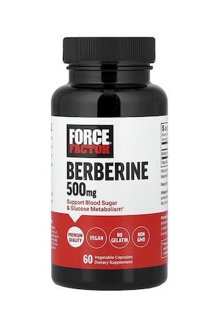 Force Factor, Berberine, 500 Mg, 60 Vegetable Capsules