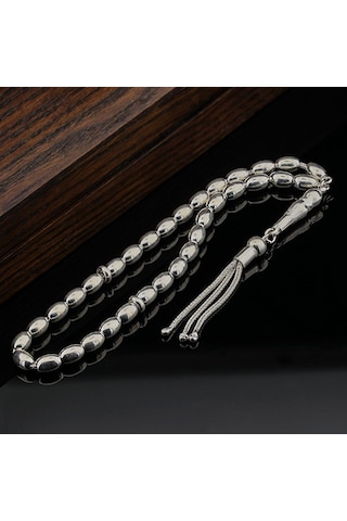 Arpa Kesim Gümüş Tesbih Model 4