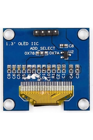1.3 inch I2C Mavi Oled Lcd Modül SSH1106 DC 3.3V 5V 128x64 Pixel Grafik Lcd Display Ekran